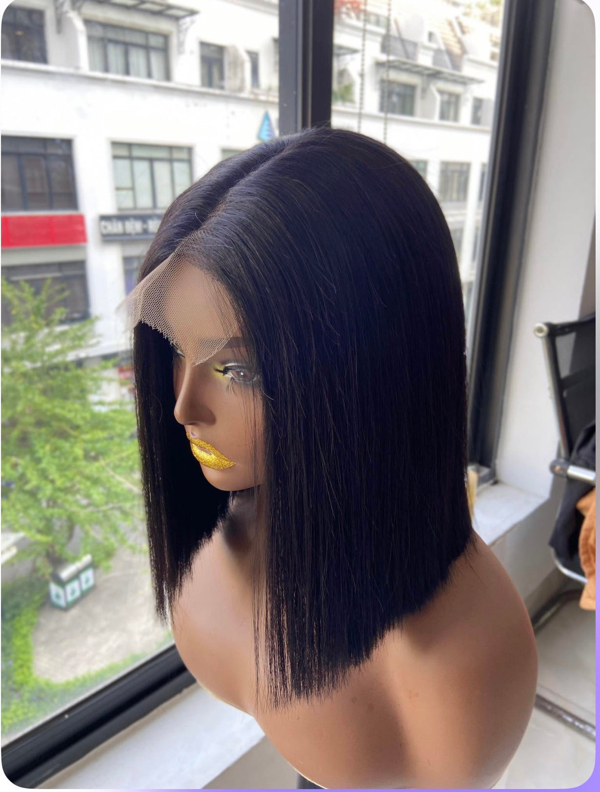 “12” Premium Vietnamese Bone Straight Wig – Glueless 2x6 Swiss lace Closure | CrownEssenz Hair”